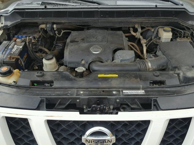 1N6BA0EC4BN324869 - 2011 NISSAN TITAN S WHITE photo 7