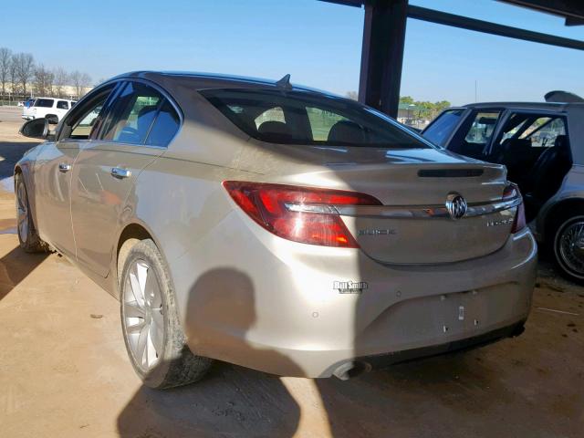 2G4GN5EX6E9165479 - 2014 BUICK REGAL PREM TAN photo 3