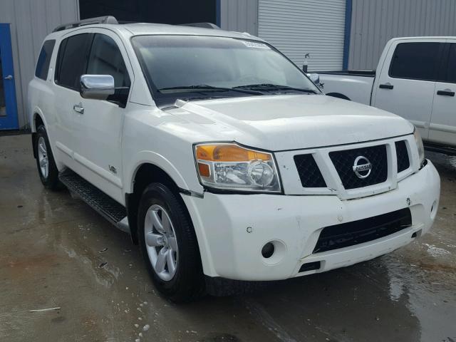 5N1AA08C78N601741 - 2008 NISSAN ARMADA SE WHITE photo 1