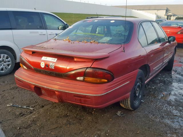 1G2HX52K9VH209079 - 1997 PONTIAC BONNEVILLE RED photo 4