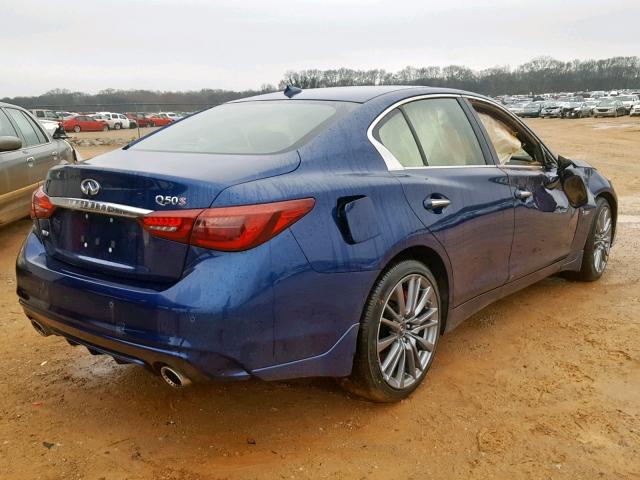 JN1FV7AR1KM800418 - 2019 INFINITI Q50 RED SP BLUE photo 4