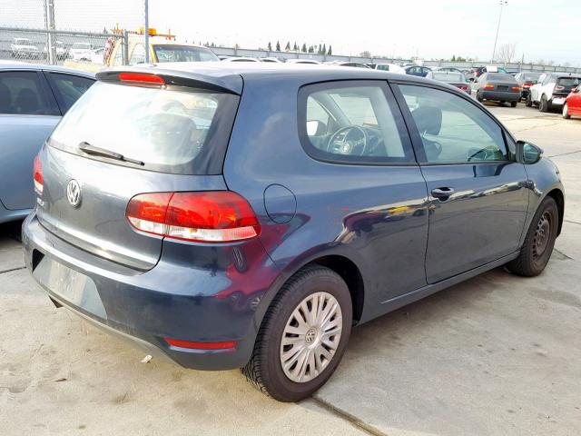 WVWBB7AJ6AW185060 - 2010 VOLKSWAGEN GOLF GRAY photo 4