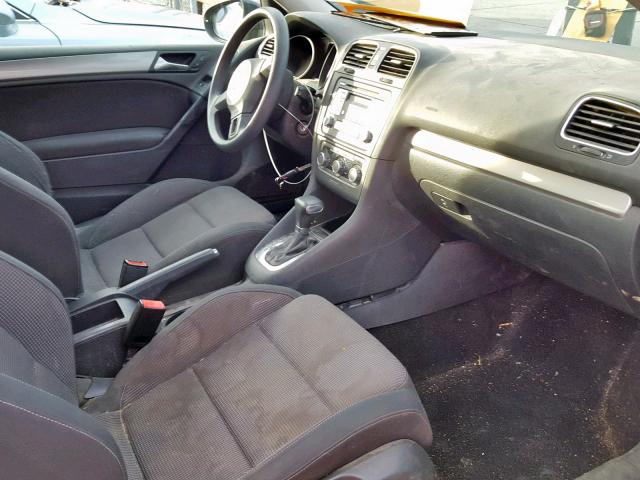 WVWBB7AJ6AW185060 - 2010 VOLKSWAGEN GOLF GRAY photo 5