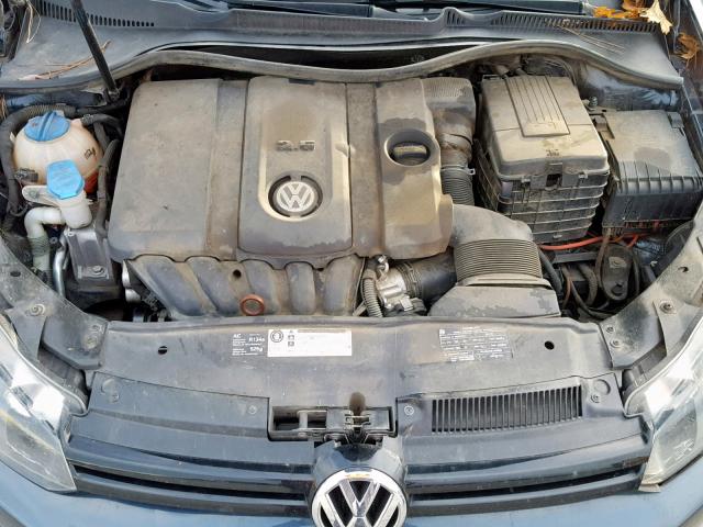 WVWBB7AJ6AW185060 - 2010 VOLKSWAGEN GOLF GRAY photo 7