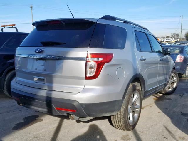 1FM5K7F81EGB54961 - 2014 FORD EXPLORER L SILVER photo 4