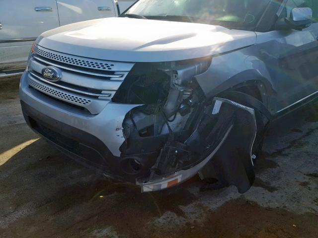 1FM5K7F81EGB54961 - 2014 FORD EXPLORER L SILVER photo 9