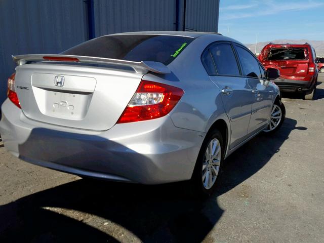 2HGFB2F99CH503808 - 2012 HONDA CIVIC EXL SILVER photo 4