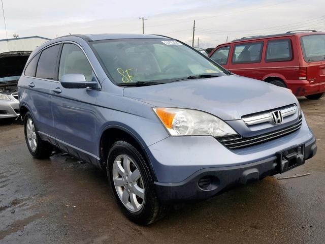 JHLRE48777C032148 - 2007 HONDA CR-V EXL BLUE photo 1