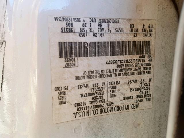 5LMEU27R32LJ05877 - 2002 LINCOLN NAVIGATOR 蓝色 照片 10