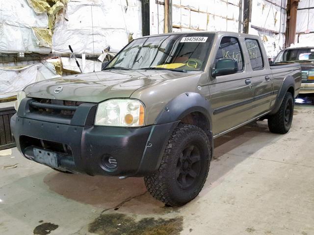 1N6ED29X12C311845 - 2002 NISSAN FRONTIER C GOLD photo 2