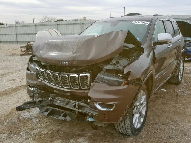 1C4RJFBG1HC749529 - 2017 JEEP GRAND CHER BROWN photo 2