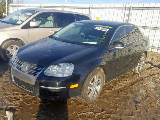 3VWRT71K06M843576 - 2006 VOLKSWAGEN JETTA TDI BLACK photo 2