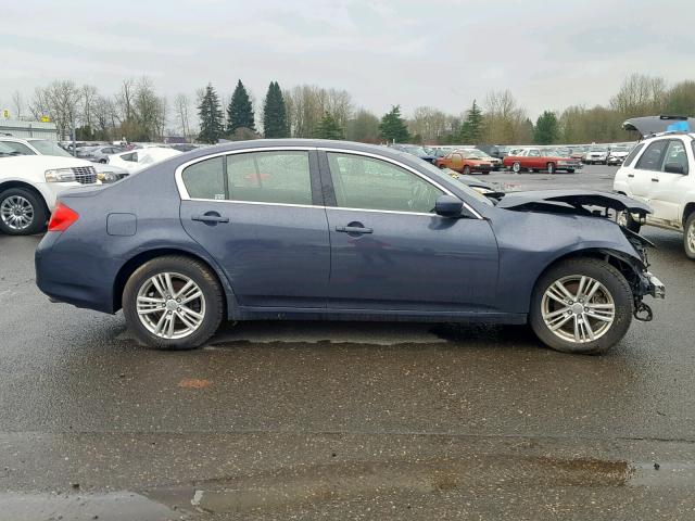 JN1CV6AR7DM752066 - 2013 INFINITI G37 BLUE photo 9