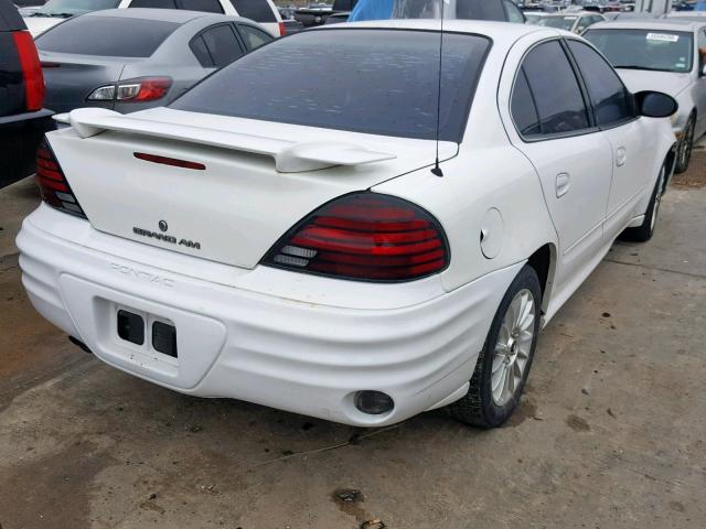 1G2NE52E45M155300 - 2005 PONTIAC GRAND AM S WHITE photo 4