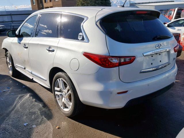 5N1AL0MM1DC321909 - 2013 INFINITI JX35 BASE WHITE photo 3