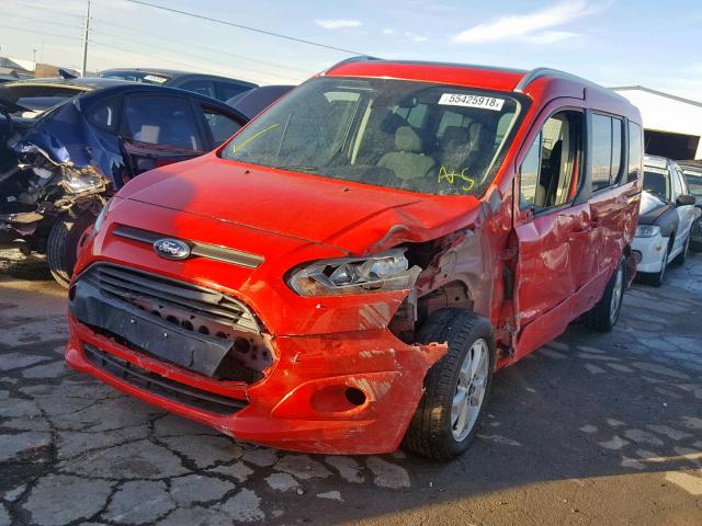 NM0GE9F7XG1232874 - 2016 FORD TRANSIT CO RED photo 2