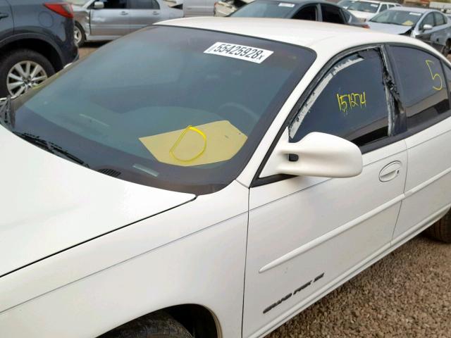 1G2WK52J22F146069 - 2002 PONTIAC GRAND PRIX WHITE photo 9
