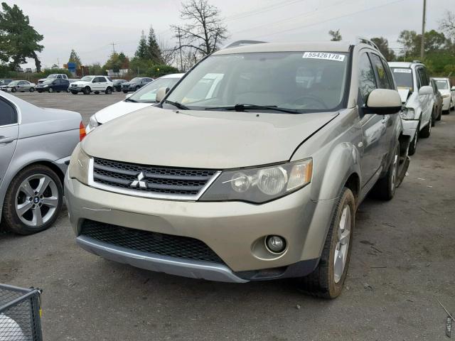 JA4MS41X07Z015239 - 2007 MITSUBISHI OUTLANDER GOLD photo 2