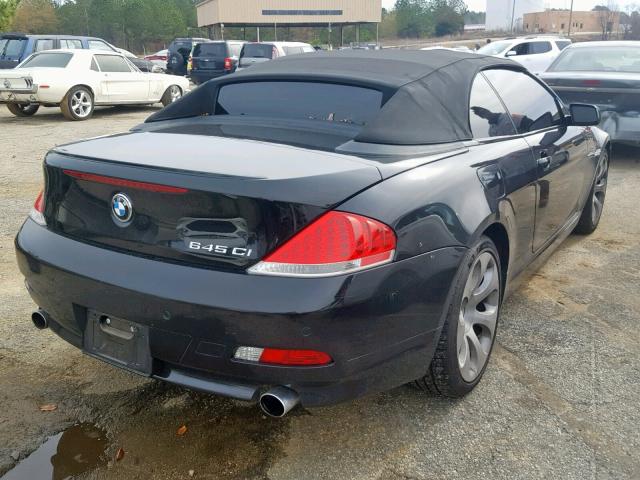 WBAEK73405B323139 - 2005 BMW 645 CI AUT BLACK photo 4