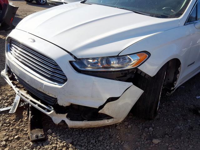 3FA6P0LU4DR184987 - 2013 FORD FUSION SE WHITE photo 9