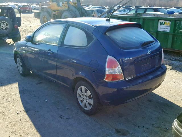 KMHCM3AC5AU154026 - 2010 HYUNDAI ACCENT BLU BLUE photo 3