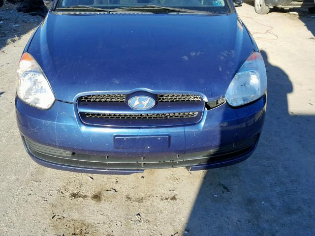 KMHCM3AC5AU154026 - 2010 HYUNDAI ACCENT BLU BLUE photo 9