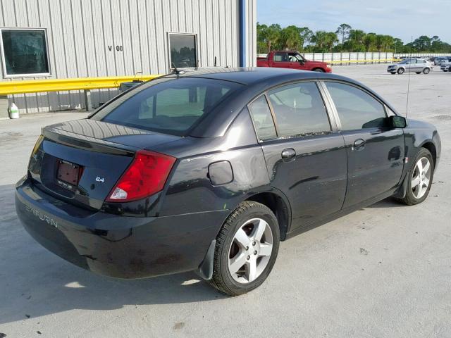 1G8AL58B672101915 - 2007 SATURN ION LEVEL BLACK photo 4