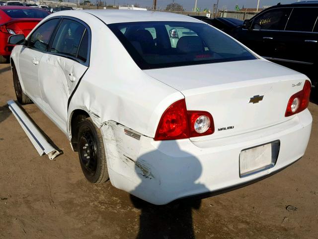 1G1ZC5EB8AF195018 - 2010 CHEVROLET MALIBU 1LT WHITE photo 3