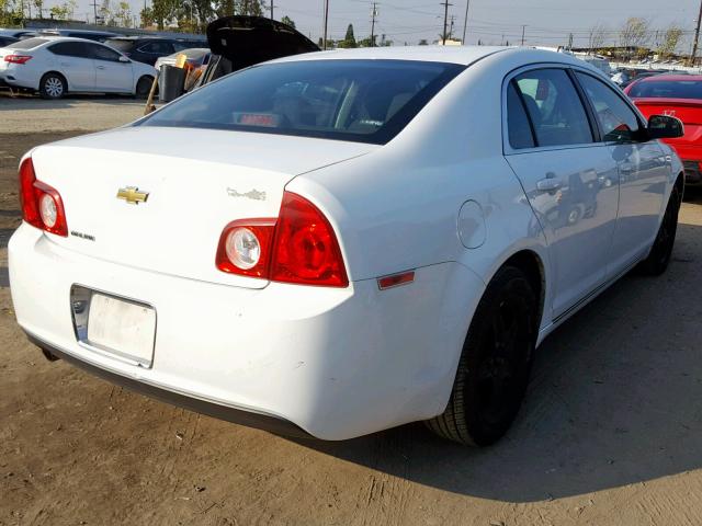 1G1ZC5EB8AF195018 - 2010 CHEVROLET MALIBU 1LT WHITE photo 4
