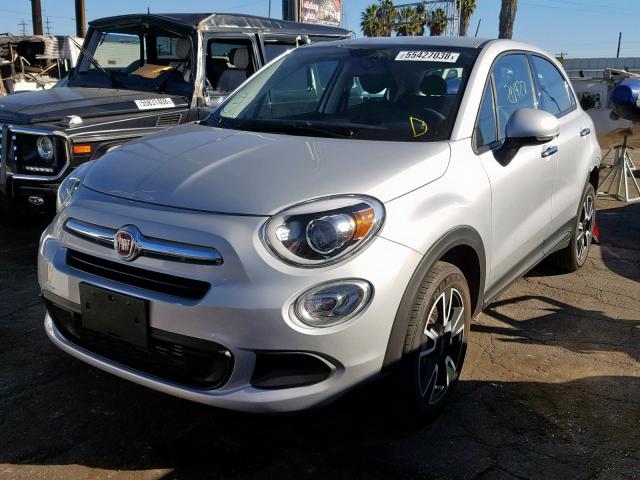 ZFBCFXAH2HP548919 - 2017 FIAT 500X POP SILVER photo 2