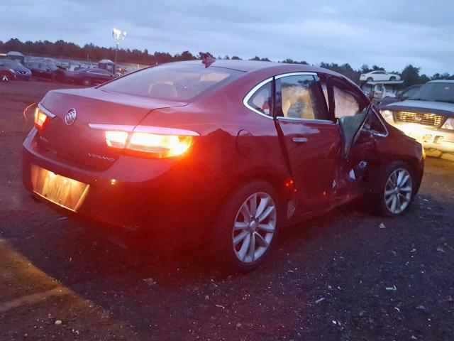 1G4PP5SK9D4141276 - 2013 BUICK VERANO RED photo 4