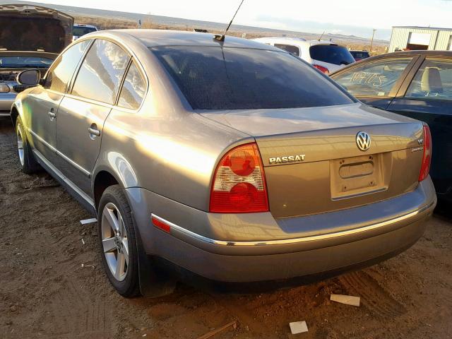 WVWTH63B04P193950 - 2004 VOLKSWAGEN PASSAT GLX GRAY photo 3