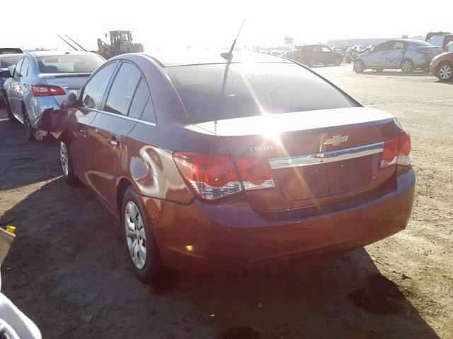 1G1PC5SH4C7262744 - 2012 CHEVROLET CRUZE LS ORANGE photo 3