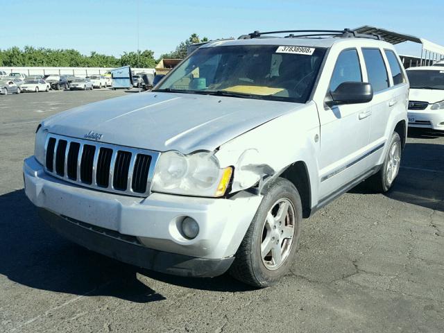 1J4HR58N65C581347 - 2005 JEEP GRAND CHER SILVER photo 2