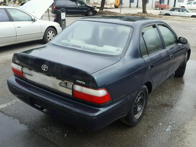 1NXBB02EXVZ636495 - 1997 TOYOTA COROLLA DX BLUE photo 4