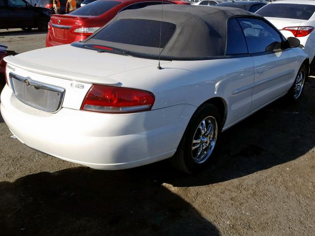 1C3EL75R15N564705 - 2005 CHRYSLER SEBRING GT WHITE photo 4