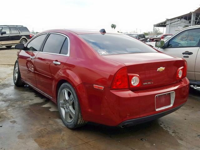 1G1ZC5E00CF338657 - 2012 CHEVROLET MALIBU 1LT MAROON photo 3