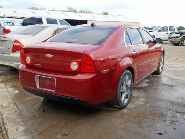 1G1ZC5E00CF338657 - 2012 CHEVROLET MALIBU 1LT MAROON photo 4