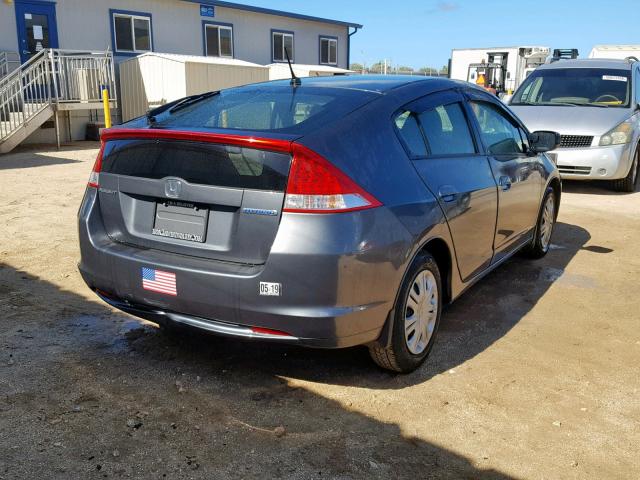 JHMZE2H37BS008833 - 2011 HONDA INSIGHT GRAY photo 4