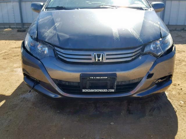 JHMZE2H37BS008833 - 2011 HONDA INSIGHT GRAY photo 9