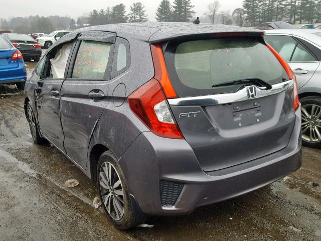 JHMGK5H88HS003159 - 2017 HONDA FIT EX GRAY photo 3