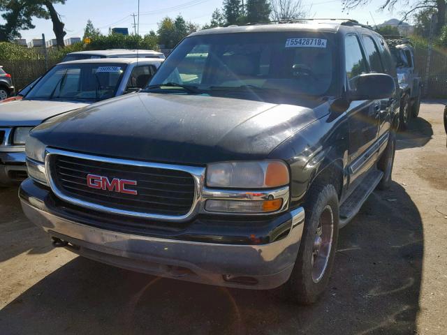 1GKEK13T01R196079 - 2001 GMC YUKON BLACK photo 2