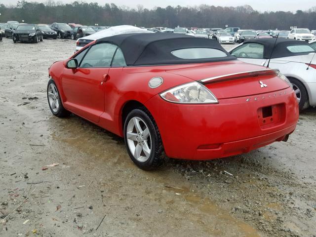 4A3AL25F57E014894 - 2007 MITSUBISHI ECLIPSE SP RED photo 3