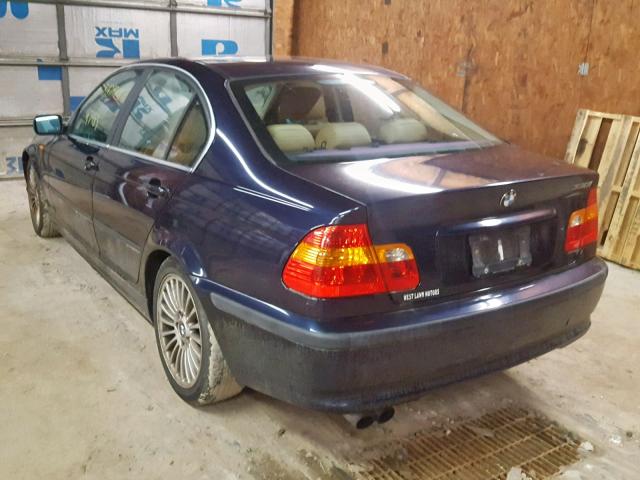 WBAEV53433KM28878 - 2003 BMW 330 I BLUE photo 3