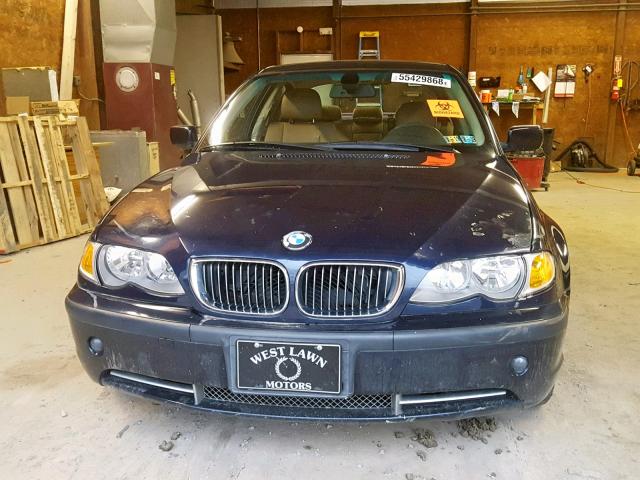 WBAEV53433KM28878 - 2003 BMW 330 I BLUE photo 9