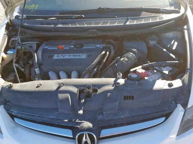 2HHFD56708H201238 - 2008 ACURA CSX TECHNO WHITE photo 7