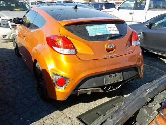 KMHTC6AEXEU192623 - 2014 HYUNDAI VELOSTER T ORANGE photo 3