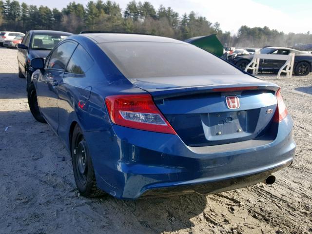 2HGFG4A53DH700914 - 2013 HONDA CIVIC SI BLUE photo 3