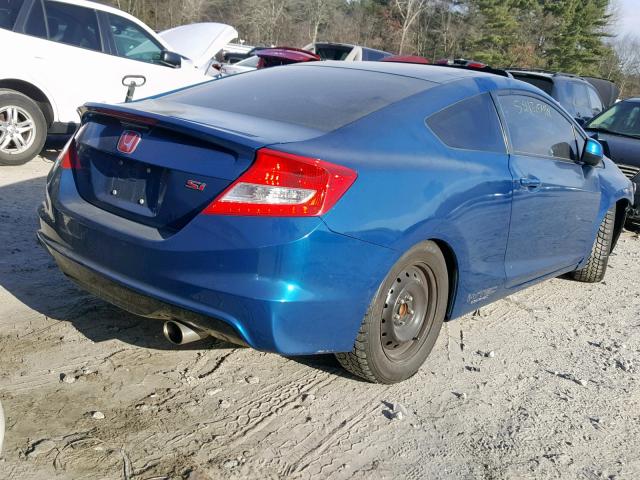 2HGFG4A53DH700914 - 2013 HONDA CIVIC SI BLUE photo 4