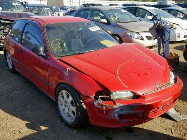 2HGEH2465SH514645 - 1995 HONDA CIVIC DX RED photo 1